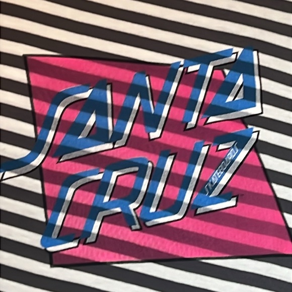 DAY ~ Santa Cruz Skateboards Striped Tee - Picture 4 of 11